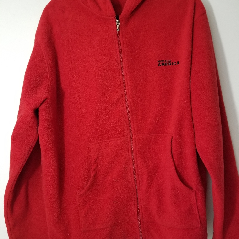 Perry Ellis America Active  XXL Red Fleece Jacket